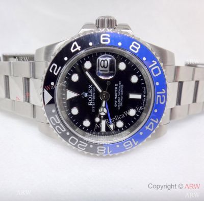 (90% NEW) Copy Rolex GMT-Master 2 Batman  Watch